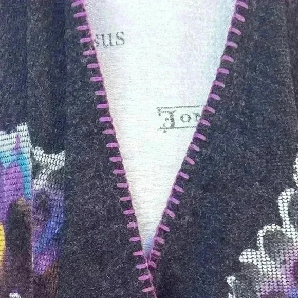 Mushka By Sienna Rose Floral Print Waterfall Open Cardigan Size Medium EUC! - Picture 6 of 8